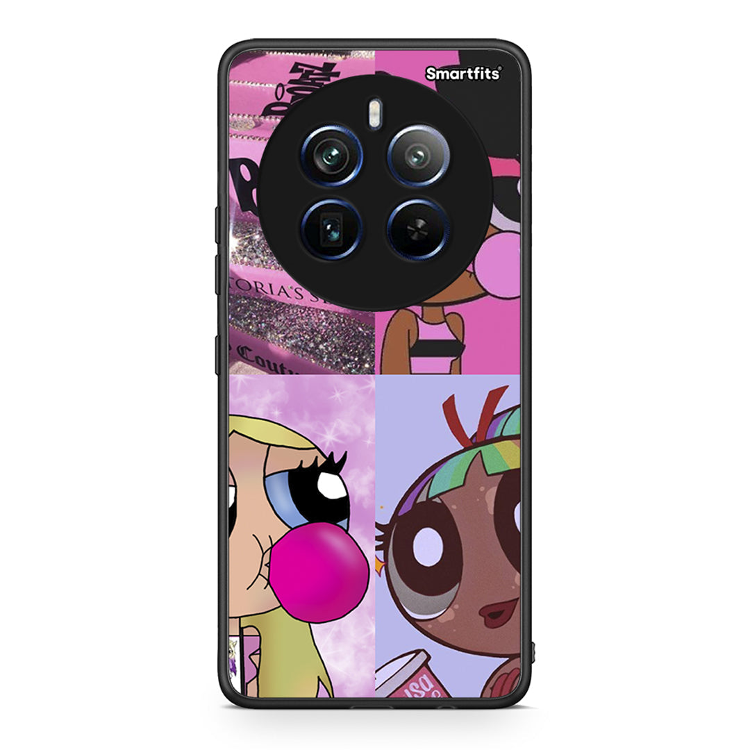 Realme 12 Pro 5G / 12 Pro+ Bubble Girls Θήκη Αγίου Βαλεντίνου από τη Smartfits με σχέδιο στο πίσω μέρος και μαύρο περίβλημα | Smartphone case with colorful back and black bezels by Smartfits