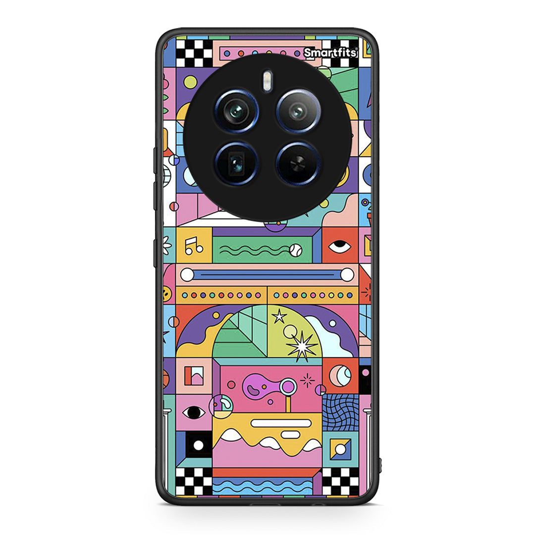 Realme 12 Pro 5G / 12 Pro+ Bubbles Soap θήκη από τη Smartfits με σχέδιο στο πίσω μέρος και μαύρο περίβλημα | Smartphone case with colorful back and black bezels by Smartfits