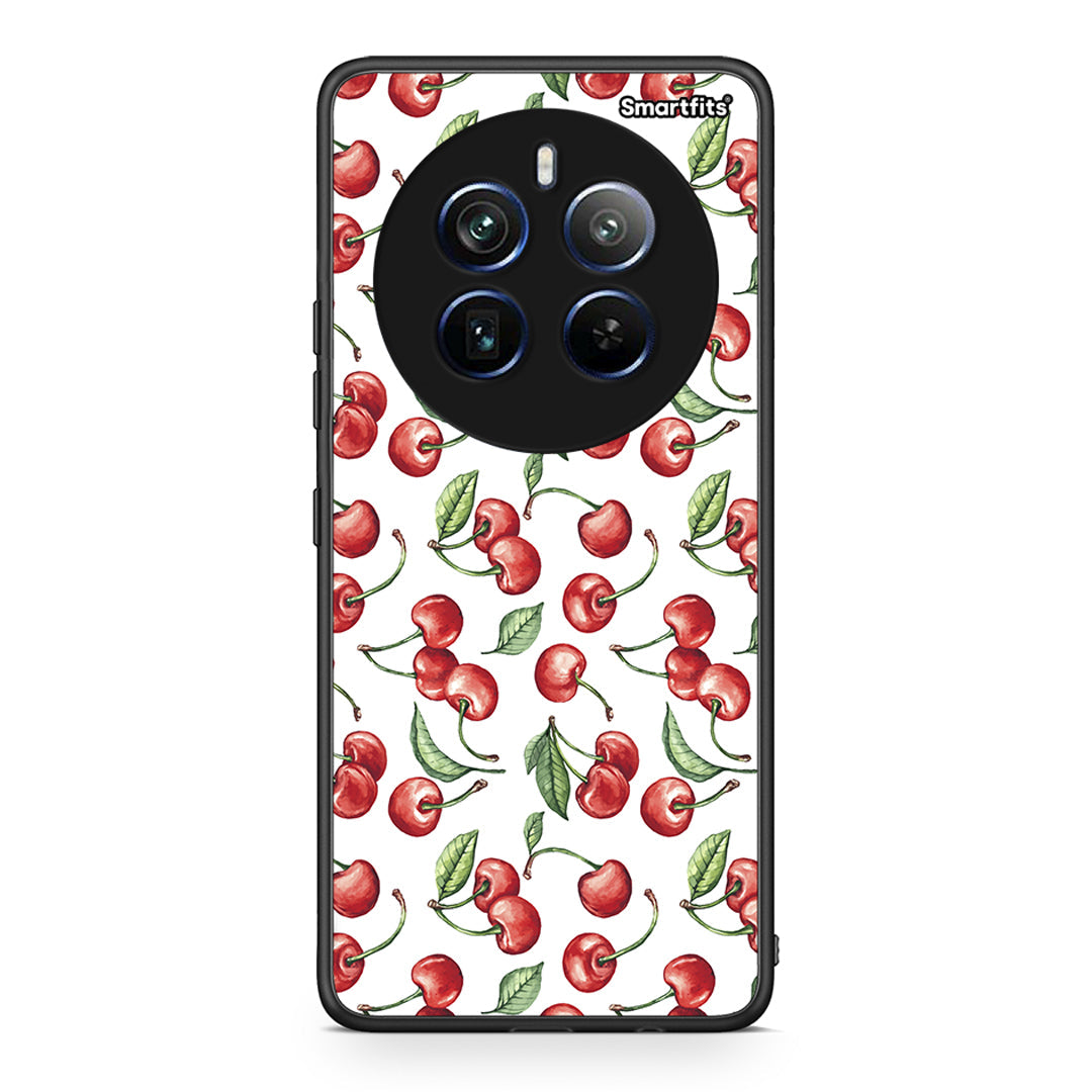 Realme 12 Pro 5G / 12 Pro+ Cherry Summer θήκη από τη Smartfits με σχέδιο στο πίσω μέρος και μαύρο περίβλημα | Smartphone case with colorful back and black bezels by Smartfits