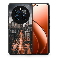 Thumbnail for Θήκη Realme 12 Pro 5G / 12 Pro+ City Lights από τη Smartfits με σχέδιο στο πίσω μέρος και μαύρο περίβλημα | Realme 12 Pro 5G / 12 Pro+ City Lights case with colorful back and black bezels
