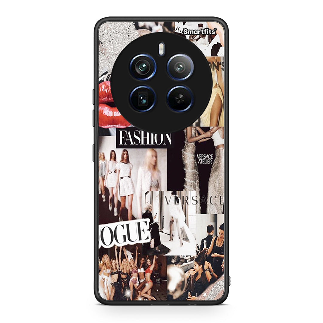Realme 12 Pro 5G / 12 Pro+ Collage Fashion Θήκη Αγίου Βαλεντίνου από τη Smartfits με σχέδιο στο πίσω μέρος και μαύρο περίβλημα | Smartphone case with colorful back and black bezels by Smartfits