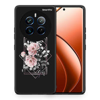 Thumbnail for Θήκη Realme 12 Pro 5G / 12 Pro+ Frame Flower από τη Smartfits με σχέδιο στο πίσω μέρος και μαύρο περίβλημα | Realme 12 Pro 5G / 12 Pro+ Frame Flower case with colorful back and black bezels