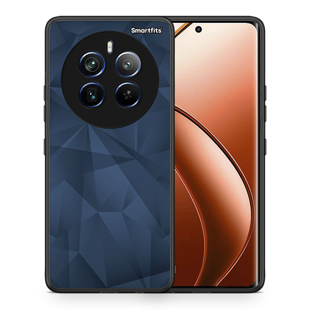 Θήκη Realme 12 Pro 5G / 12 Pro+ Blue Abstract Geometric από τη Smartfits με σχέδιο στο πίσω μέρος και μαύρο περίβλημα | Realme 12 Pro 5G / 12 Pro+ Blue Abstract Geometric case with colorful back and black bezels