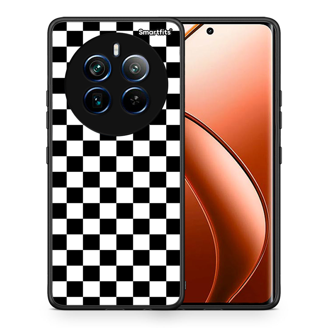 Θήκη Realme 12 Pro 5G / 12 Pro+ Squares Geometric από τη Smartfits με σχέδιο στο πίσω μέρος και μαύρο περίβλημα | Realme 12 Pro 5G / 12 Pro+ Squares Geometric case with colorful back and black bezels