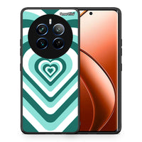 Thumbnail for Θήκη Realme 12 Pro 5G / 12 Pro+ Green Hearts από τη Smartfits με σχέδιο στο πίσω μέρος και μαύρο περίβλημα | Realme 12 Pro 5G / 12 Pro+ Green Hearts case with colorful back and black bezels