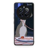 Thumbnail for Realme 12 Pro 5G / 12 Pro+ Lady And Tramp 1 Θήκη Αγίου Βαλεντίνου από τη Smartfits με σχέδιο στο πίσω μέρος και μαύρο περίβλημα | Smartphone case with colorful back and black bezels by Smartfits