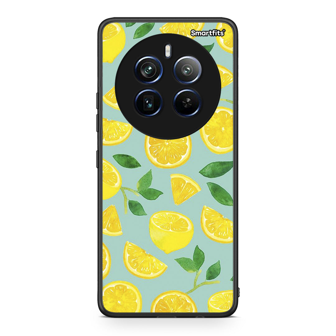 Realme 12 Pro 5G / 12 Pro+ Lemons θήκη από τη Smartfits με σχέδιο στο πίσω μέρος και μαύρο περίβλημα | Smartphone case with colorful back and black bezels by Smartfits