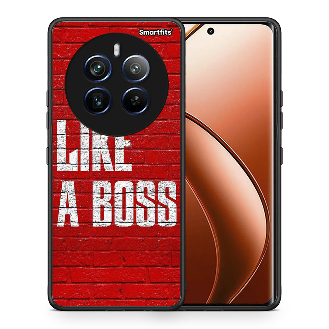 Θήκη Realme 12 Pro 5G / 12 Pro+ Like A Boss από τη Smartfits με σχέδιο στο πίσω μέρος και μαύρο περίβλημα | Realme 12 Pro 5G / 12 Pro+ Like A Boss case with colorful back and black bezels