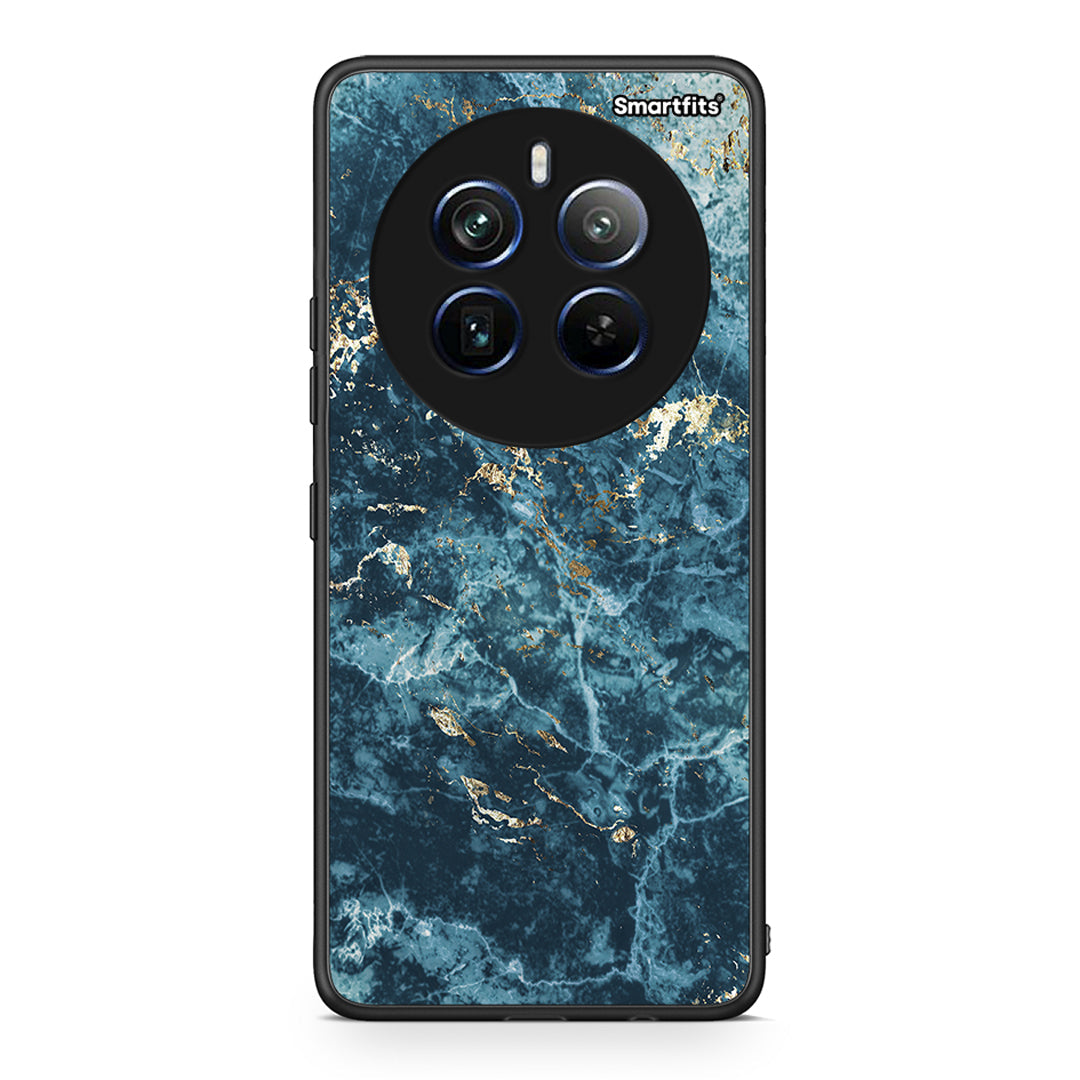 Realme 12 Pro 5G / 12 Pro+ Marble Blue θήκη από τη Smartfits με σχέδιο στο πίσω μέρος και μαύρο περίβλημα | Smartphone case with colorful back and black bezels by Smartfits