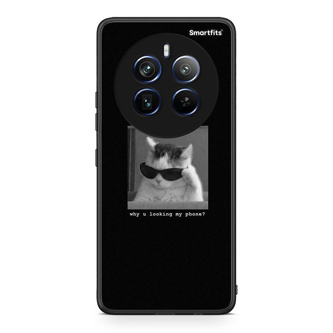 Realme 12 Pro 5G / 12 Pro+ Meme Cat θήκη από τη Smartfits με σχέδιο στο πίσω μέρος και μαύρο περίβλημα | Smartphone case with colorful back and black bezels by Smartfits