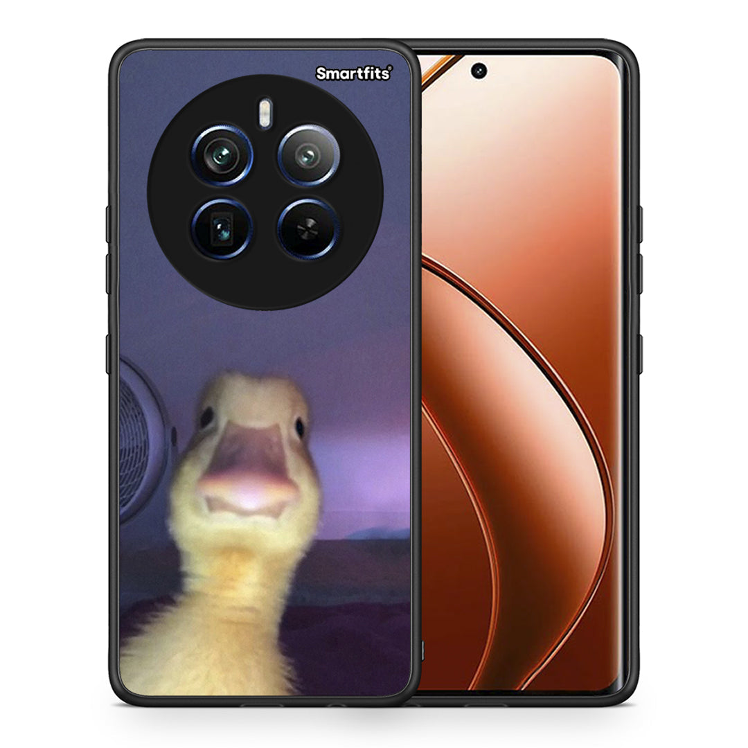 Θήκη Realme 12 Pro 5G / 12 Pro+ Meme Duck από τη Smartfits με σχέδιο στο πίσω μέρος και μαύρο περίβλημα | Realme 12 Pro 5G / 12 Pro+ Meme Duck case with colorful back and black bezels