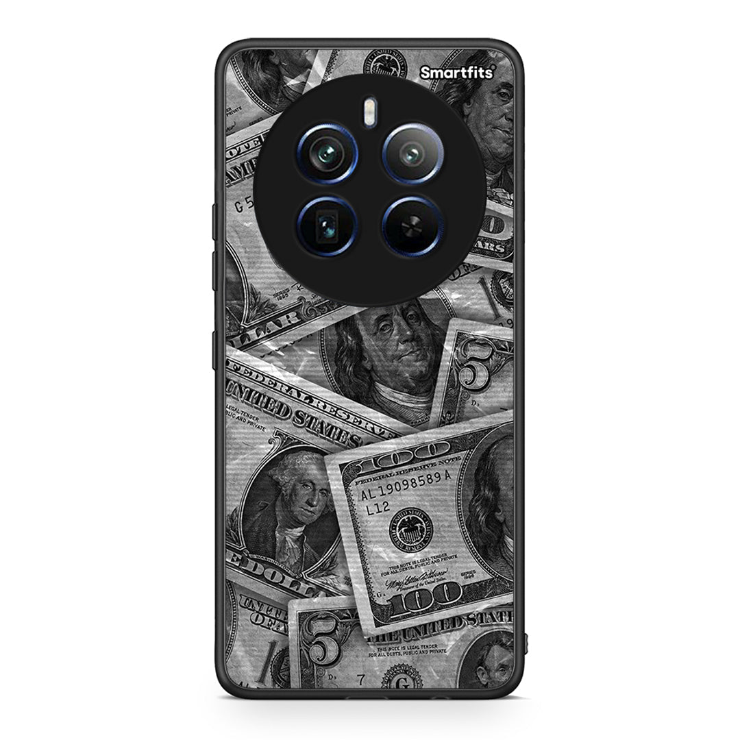 Realme 12 Pro 5G / 12 Pro+ Money Dollars θήκη από τη Smartfits με σχέδιο στο πίσω μέρος και μαύρο περίβλημα | Smartphone case with colorful back and black bezels by Smartfits