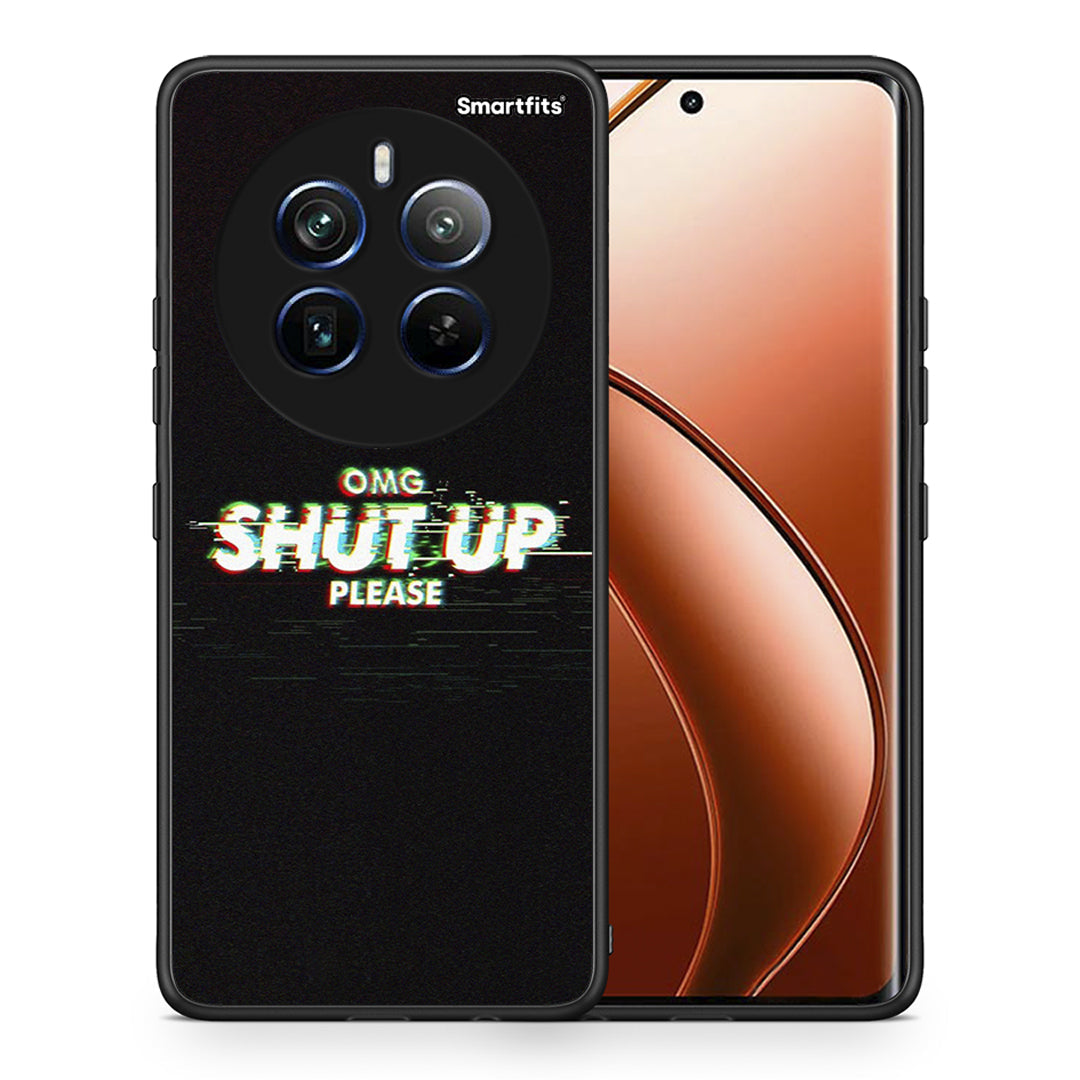 Θήκη Realme 12 Pro 5G / 12 Pro+ OMG ShutUp από τη Smartfits με σχέδιο στο πίσω μέρος και μαύρο περίβλημα | Realme 12 Pro 5G / 12 Pro+ OMG ShutUp case with colorful back and black bezels