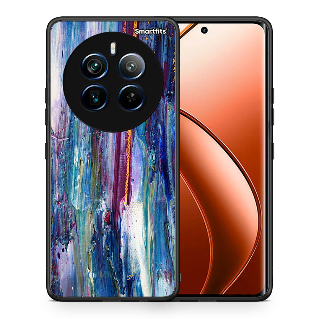 Θήκη Realme 12 Pro 5G / 12 Pro+ Winter Paint από τη Smartfits με σχέδιο στο πίσω μέρος και μαύρο περίβλημα | Realme 12 Pro 5G / 12 Pro+ Winter Paint case with colorful back and black bezels