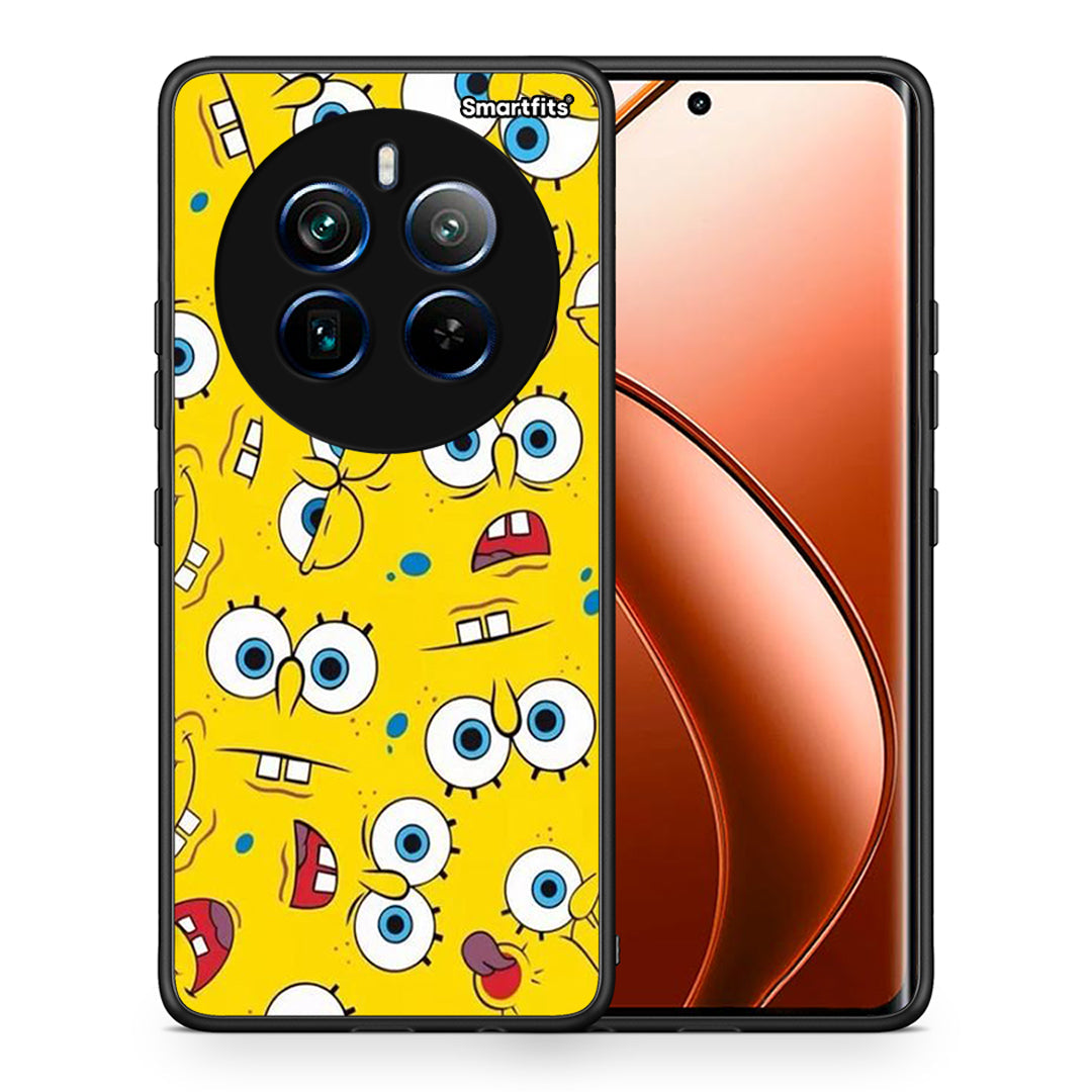 Θήκη Realme 12 Pro 5G / 12 Pro+ Sponge PopArt από τη Smartfits με σχέδιο στο πίσω μέρος και μαύρο περίβλημα | Realme 12 Pro 5G / 12 Pro+ Sponge PopArt case with colorful back and black bezels