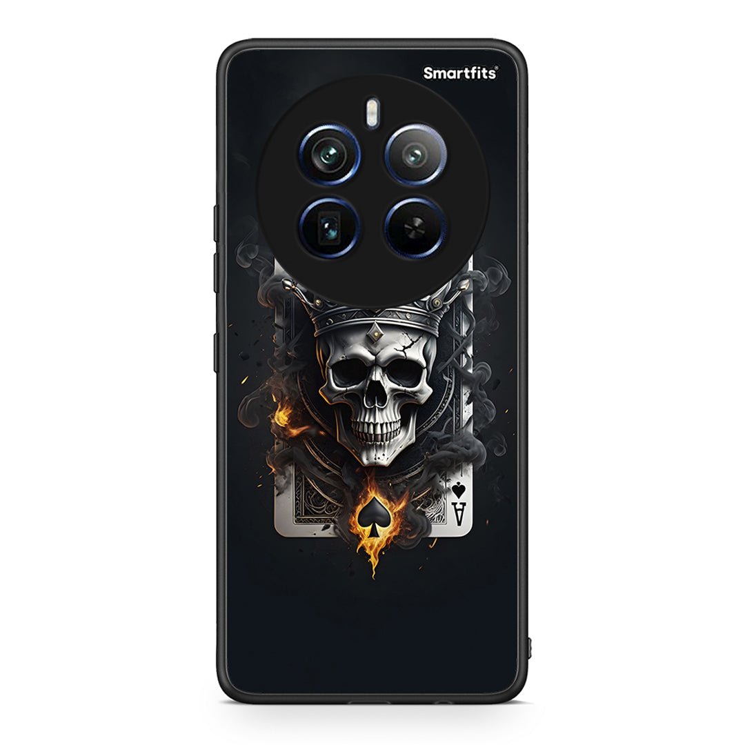 Realme 12 Pro 5G / 12 Pro+ Skull King Ace θήκη από τη Smartfits με σχέδιο στο πίσω μέρος και μαύρο περίβλημα | Smartphone case with colorful back and black bezels by Smartfits