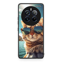 Thumbnail for Realme 12 Pro 5G / 12 Pro+ Summer Cat θήκη από τη Smartfits με σχέδιο στο πίσω μέρος και μαύρο περίβλημα | Smartphone case with colorful back and black bezels by Smartfits