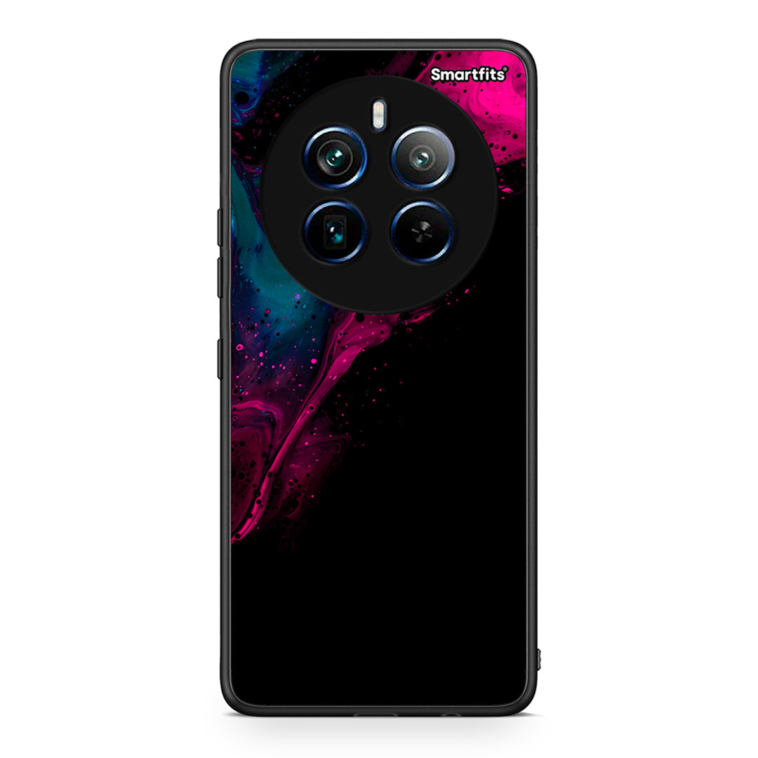 4 - Realme 12 Pro 5G / 12 Pro+ Pink Black Watercolor case, cover, bumper