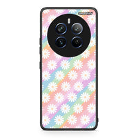 Thumbnail for Realme 12 Pro 5G / 12 Pro+ White Daisies θήκη από τη Smartfits με σχέδιο στο πίσω μέρος και μαύρο περίβλημα | Smartphone case with colorful back and black bezels by Smartfits