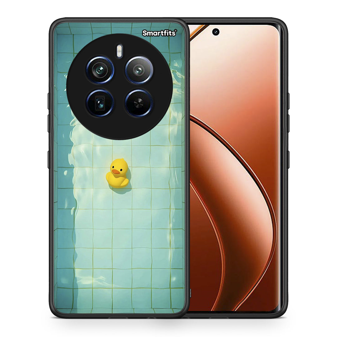 Θήκη Realme 12 Pro 5G / 12 Pro+ Yellow Duck από τη Smartfits με σχέδιο στο πίσω μέρος και μαύρο περίβλημα | Realme 12 Pro 5G / 12 Pro+ Yellow Duck case with colorful back and black bezels