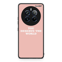 Thumbnail for Realme 12 Pro 5G / 12 Pro+ You Deserve The World Θήκη Αγίου Βαλεντίνου από τη Smartfits με σχέδιο στο πίσω μέρος και μαύρο περίβλημα | Smartphone case with colorful back and black bezels by Smartfits