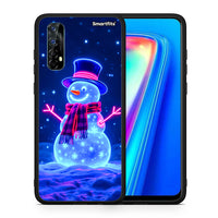 Thumbnail for Christmas Neon Snowman - Realme 7 θήκη