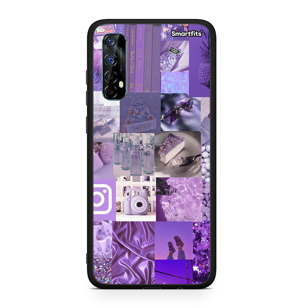 Purple Aesthetic Collage - Realme 7 θήκη