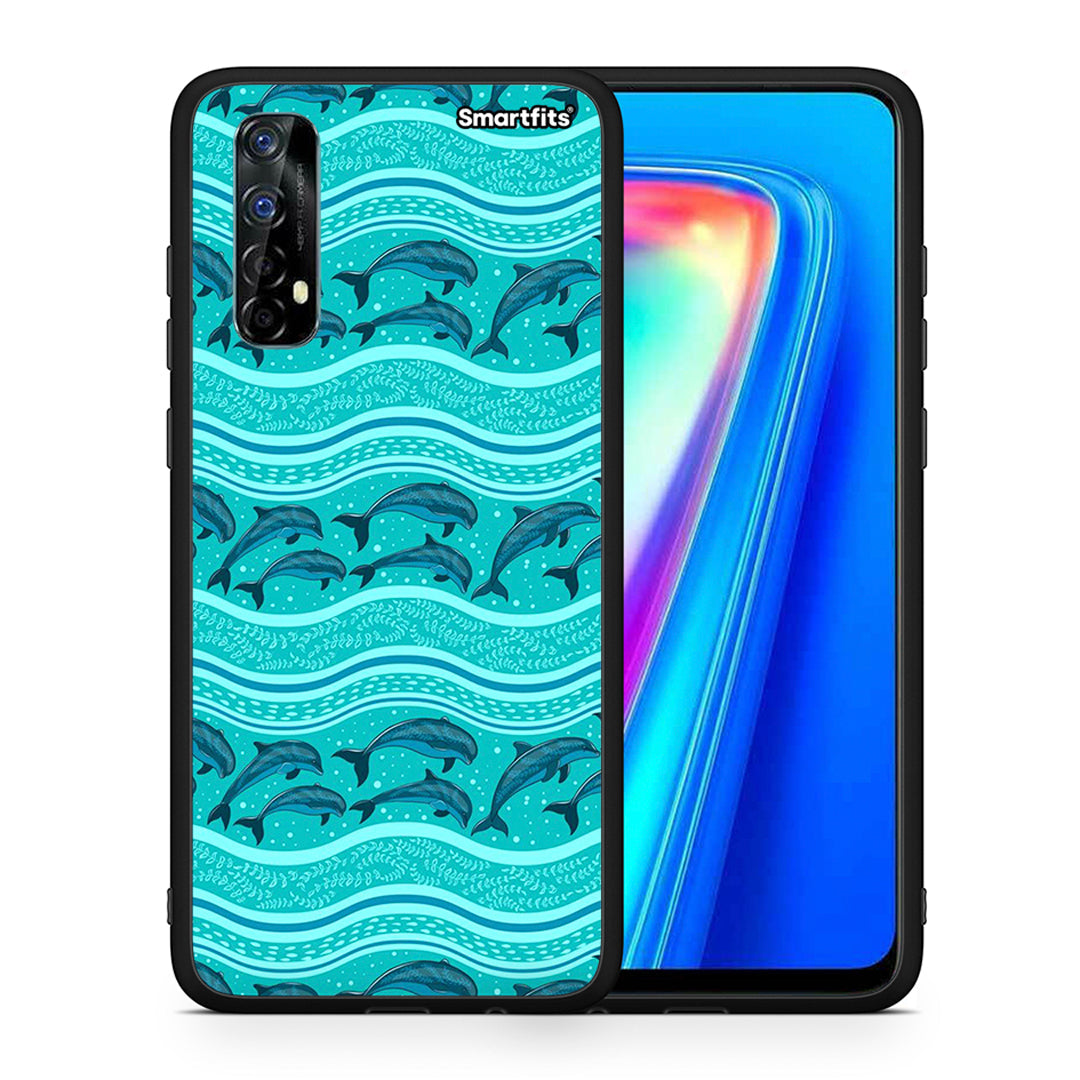 Swimming Dolphins - Realme 7 case