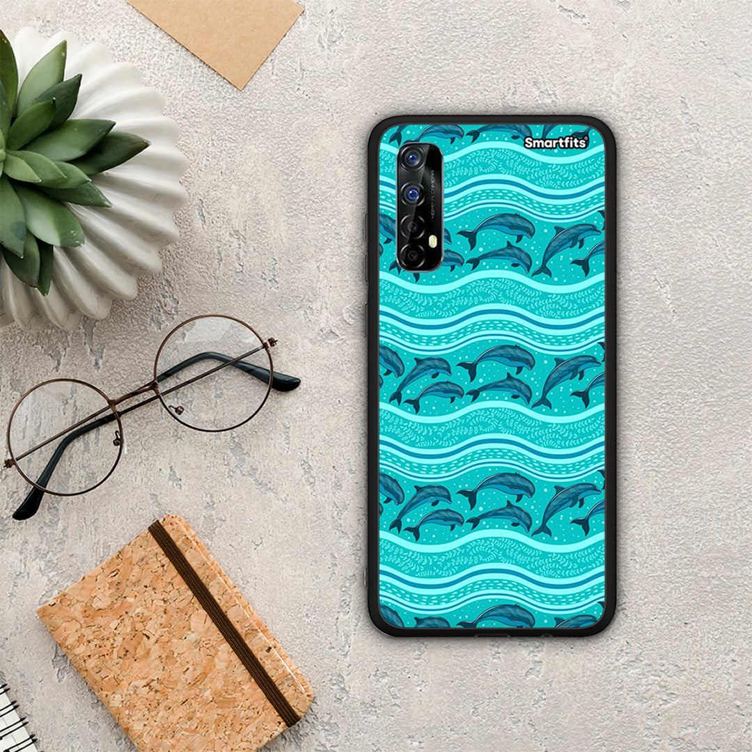 Swimming Dolphins - Realme 7 case