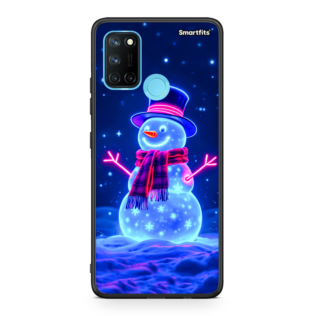 Christmas Neon Snowman - Realme 7i / C25 θήκη