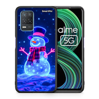 Thumbnail for Christmas Neon Snowman - Realme 8 5G θήκη