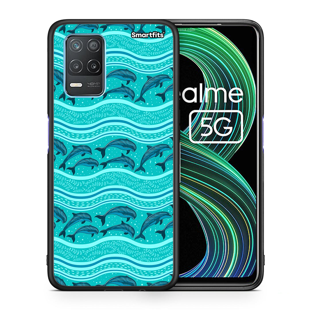 Swimming Dolphins - Realme 8 5G case