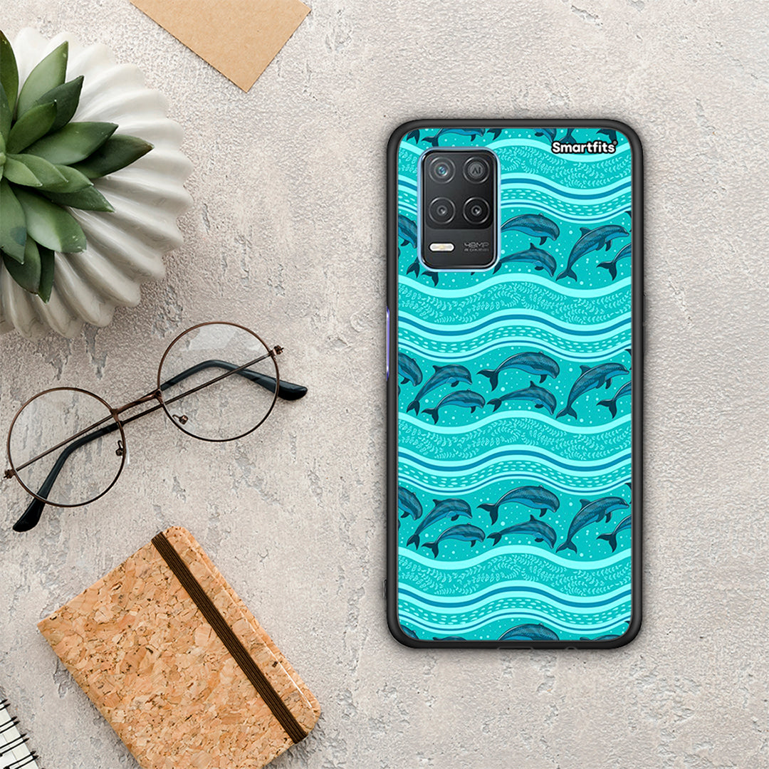 Swimming Dolphins - Realme 8 5G case