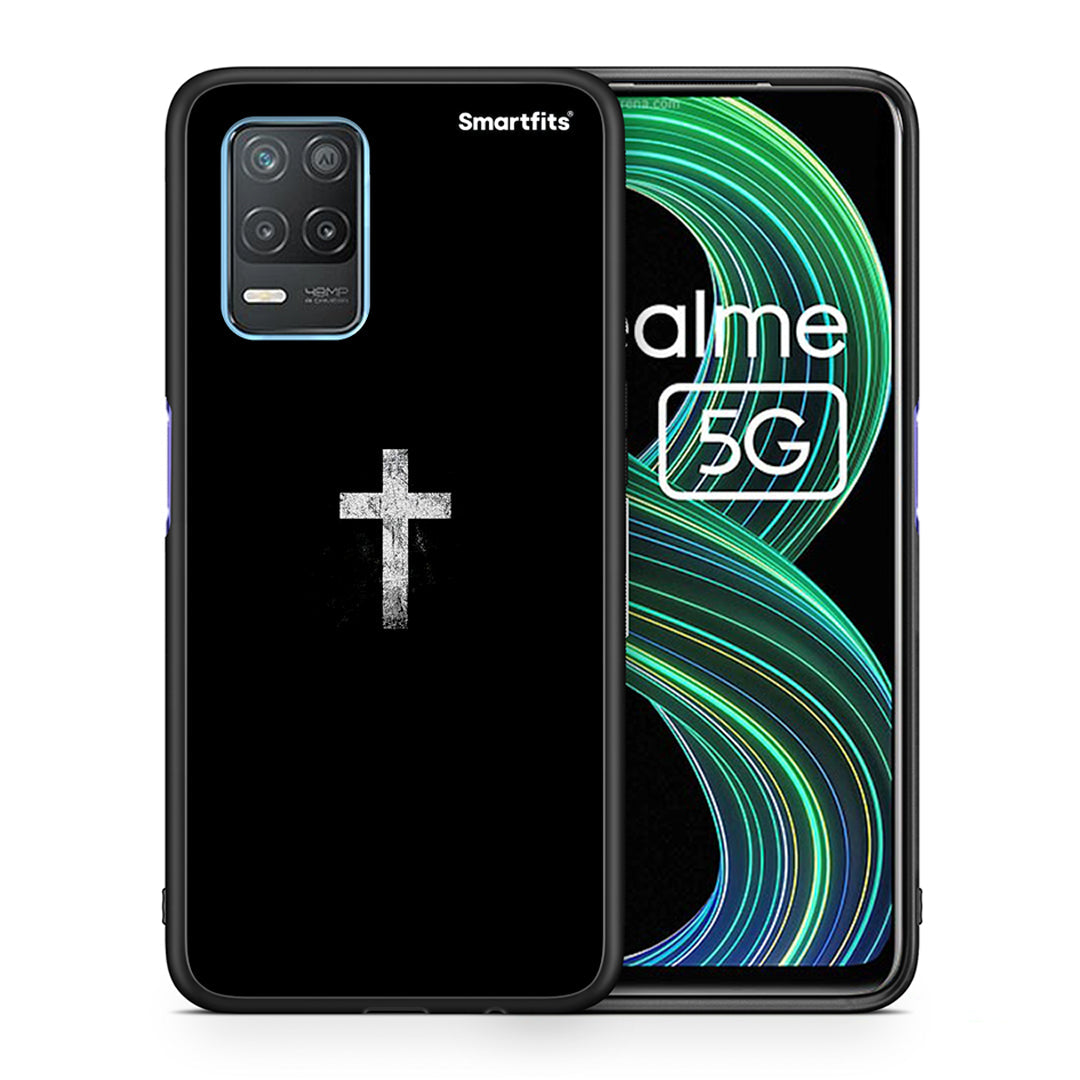 White Cross - Realme 8 5G θήκη