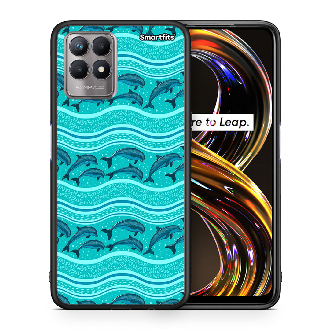 Swimming Dolphins - Realme 8i case