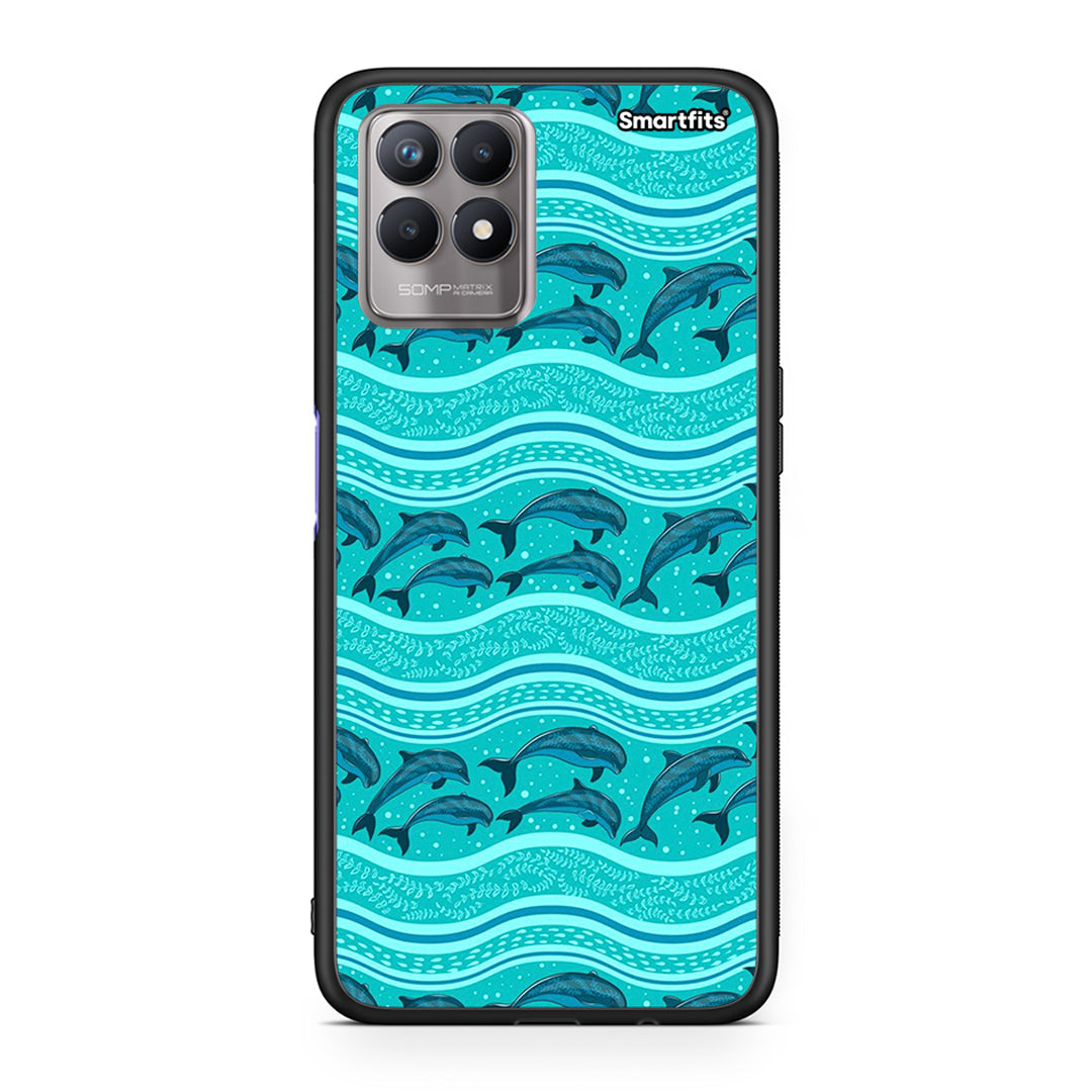 Swimming Dolphins - Realme 8i case