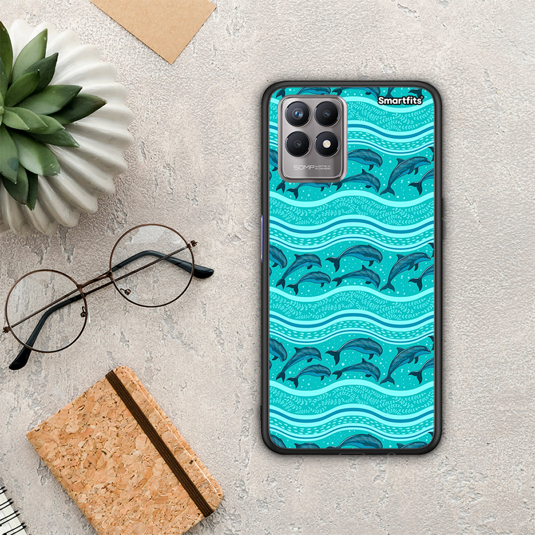 Swimming Dolphins - Realme 8i case