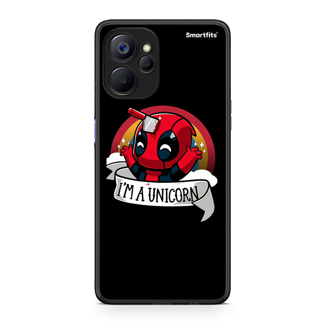 Realme 9i 5G Unicorn Deadpool θήκη από τη Smartfits με σχέδιο στο πίσω μέρος και μαύρο περίβλημα | Smartphone case with colorful back and black bezels by Smartfits