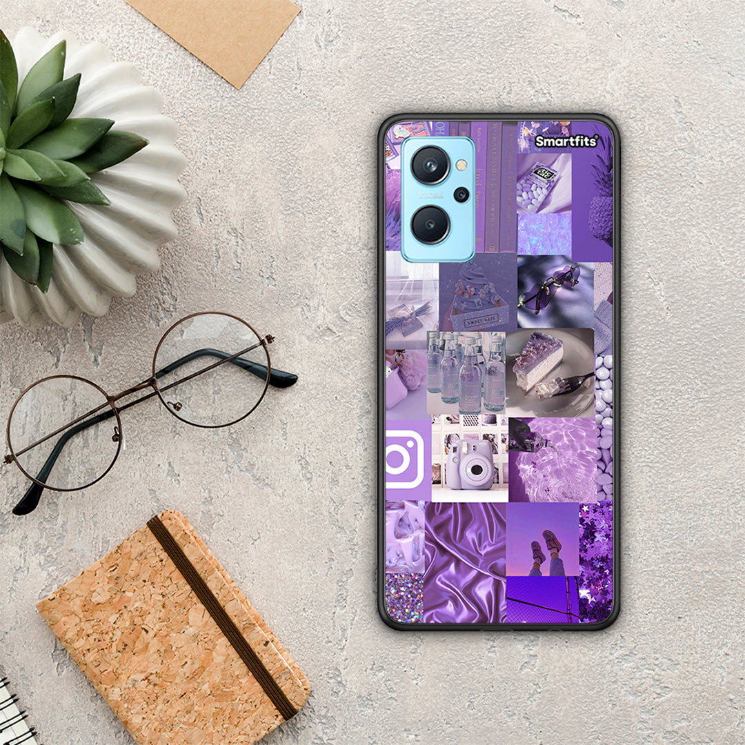 Purple Aesthetic Collage - Oppo A96 θήκη