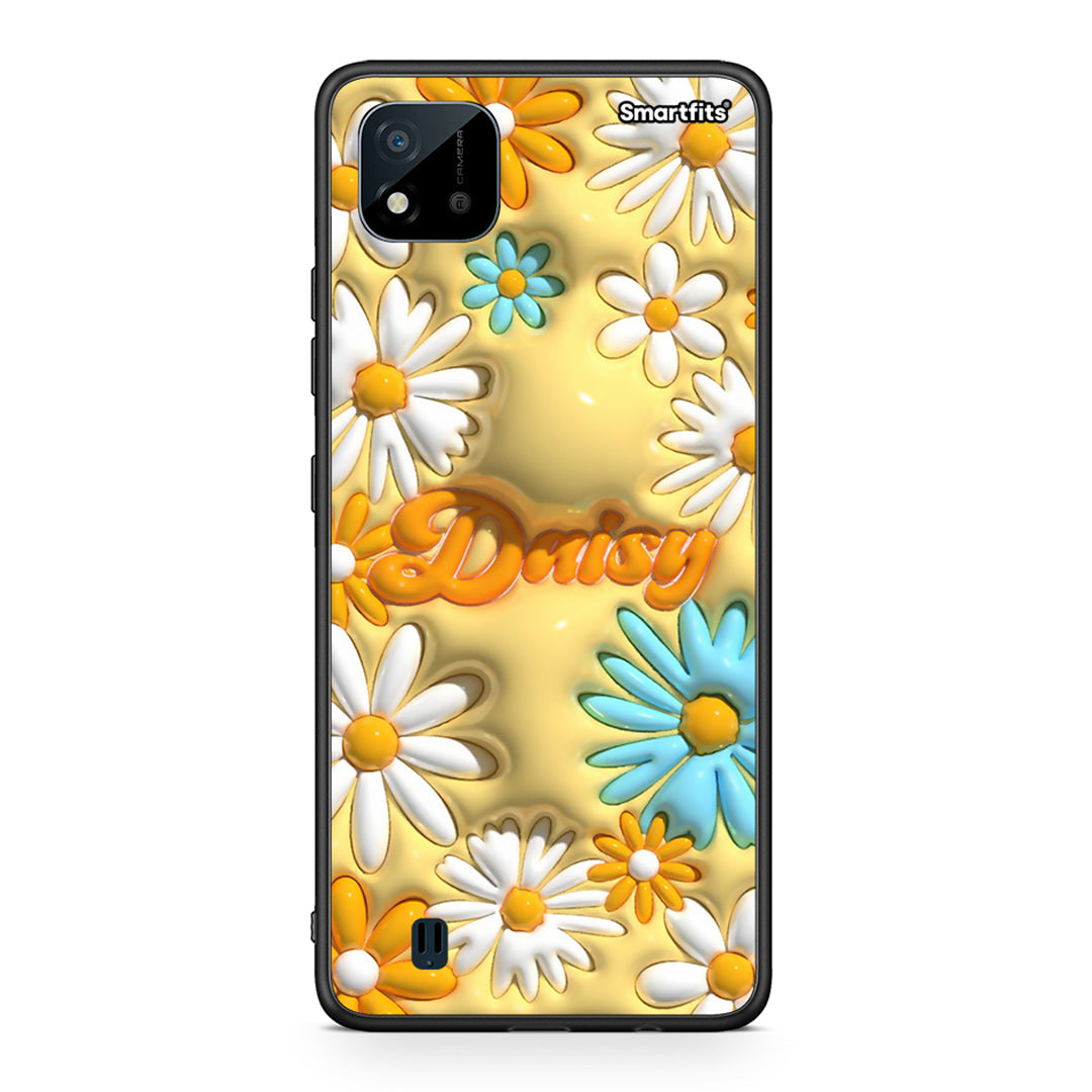 Realme C11 2021 Bubble Daisies θήκη από τη Smartfits με σχέδιο στο πίσω μέρος και μαύρο περίβλημα | Smartphone case with colorful back and black bezels by Smartfits