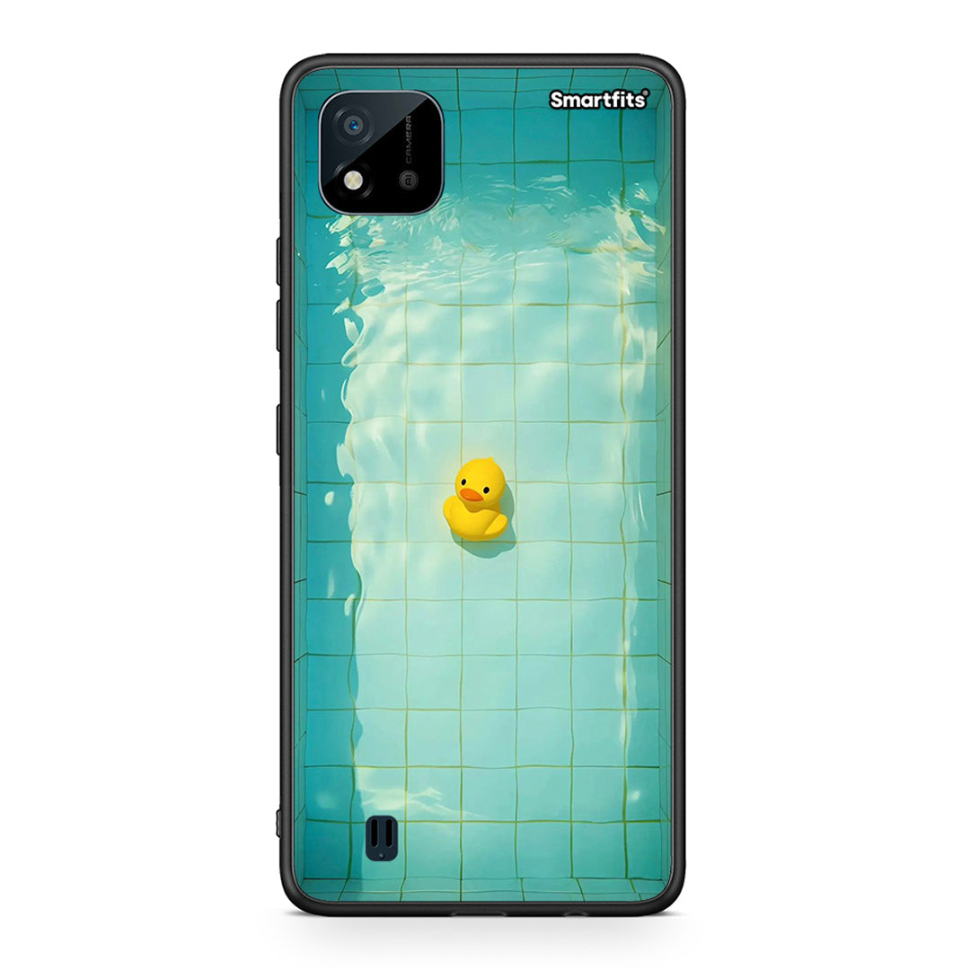 Realme C11 2021 Yellow Duck θήκη από τη Smartfits με σχέδιο στο πίσω μέρος και μαύρο περίβλημα | Smartphone case with colorful back and black bezels by Smartfits