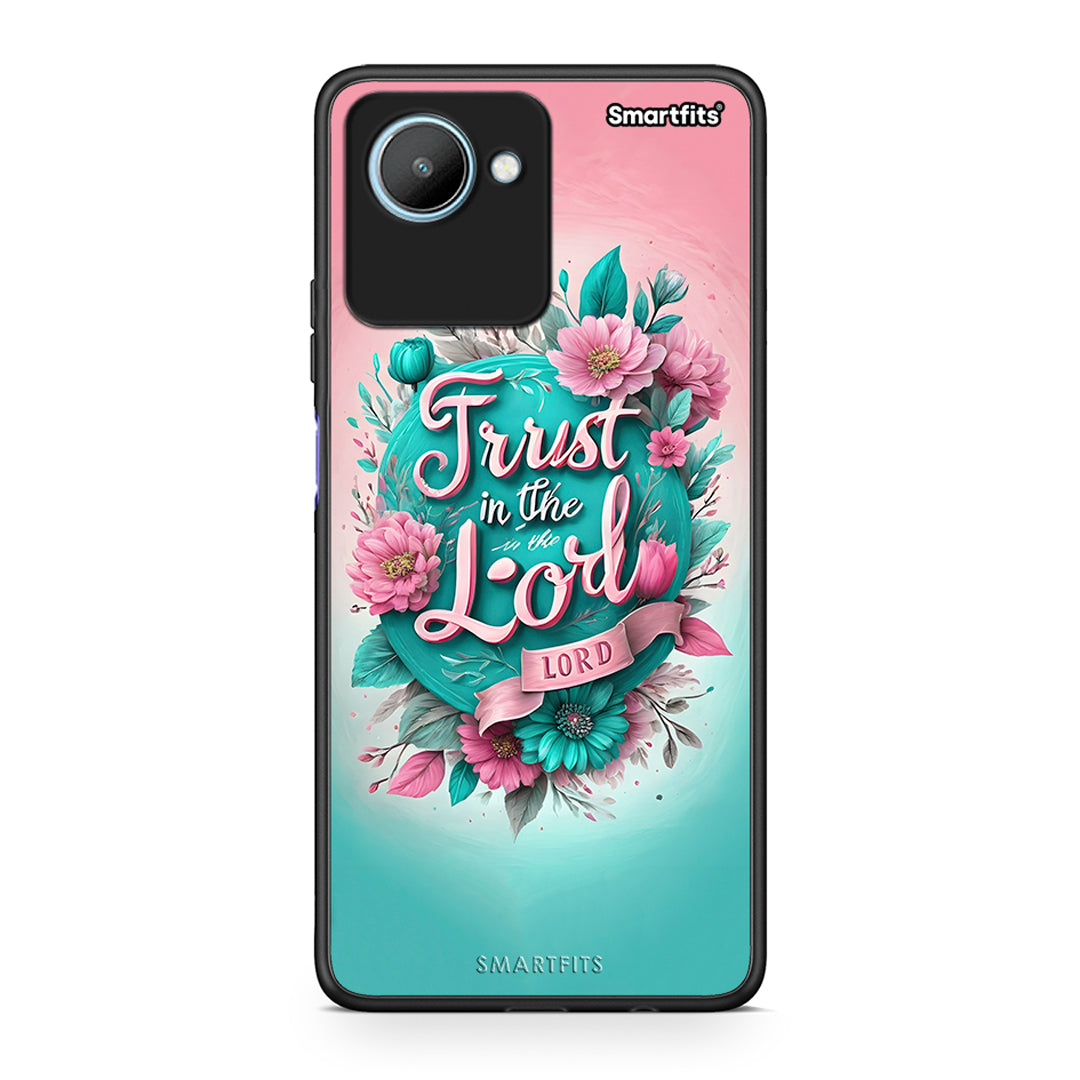 Θήκη Realme C30 Lord Trust από τη Smartfits με σχέδιο στο πίσω μέρος και μαύρο περίβλημα | Realme C30 Lord Trust Case with Colorful Back and Black Bezels