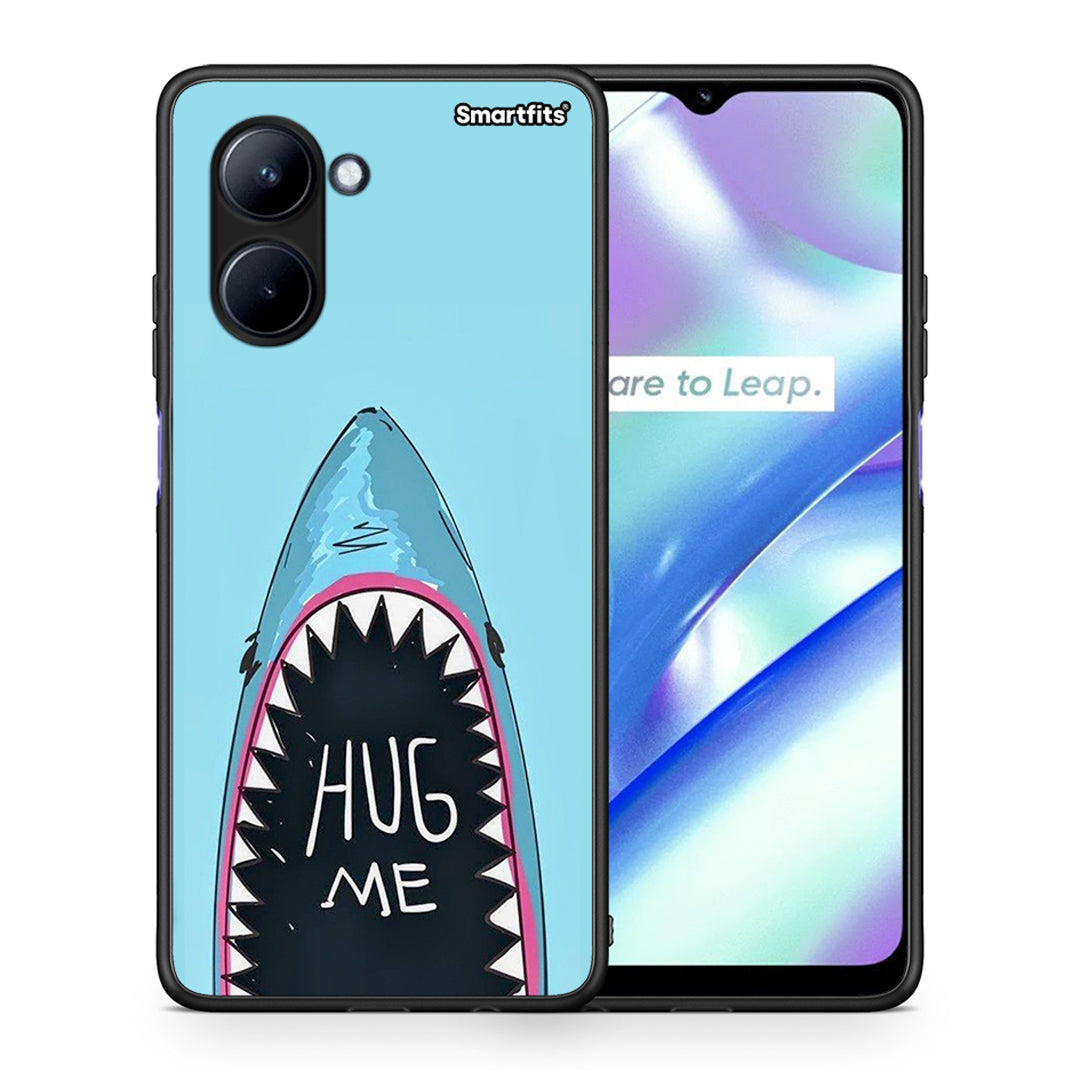 Θήκη Realme C33 Hug Me από τη Smartfits με σχέδιο στο πίσω μέρος και μαύρο περίβλημα | Realme C33 Hug Me Case with Colorful Back and Black Bezels