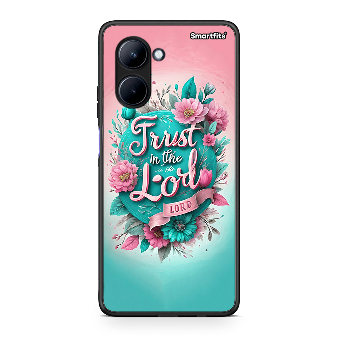 Θήκη Realme C33 Lord Trust από τη Smartfits με σχέδιο στο πίσω μέρος και μαύρο περίβλημα | Realme C33 Lord Trust Case with Colorful Back and Black Bezels