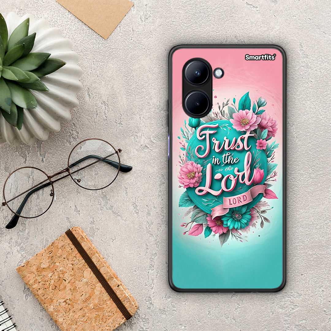 Θήκη Realme C33 Lord Trust από τη Smartfits με σχέδιο στο πίσω μέρος και μαύρο περίβλημα | Realme C33 Lord Trust Case with Colorful Back and Black Bezels