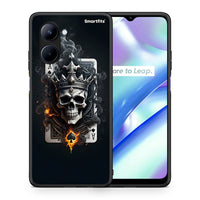 Thumbnail for Θήκη Realme C33 Skull King Ace από τη Smartfits με σχέδιο στο πίσω μέρος και μαύρο περίβλημα | Realme C33 Skull King Ace Case with Colorful Back and Black Bezels