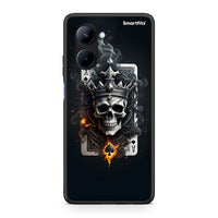 Thumbnail for Θήκη Realme C33 Skull King Ace από τη Smartfits με σχέδιο στο πίσω μέρος και μαύρο περίβλημα | Realme C33 Skull King Ace Case with Colorful Back and Black Bezels