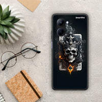 Thumbnail for Θήκη Realme C33 Skull King Ace από τη Smartfits με σχέδιο στο πίσω μέρος και μαύρο περίβλημα | Realme C33 Skull King Ace Case with Colorful Back and Black Bezels