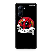 Thumbnail for Θήκη Realme C33 Unicorn Deadpool από τη Smartfits με σχέδιο στο πίσω μέρος και μαύρο περίβλημα | Realme C33 Unicorn Deadpool Case with Colorful Back and Black Bezels