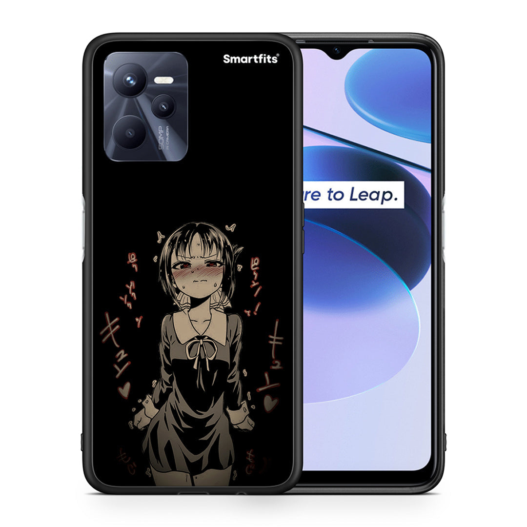 Θήκη Realme C35 Anime Girl από τη Smartfits με σχέδιο στο πίσω μέρος και μαύρο περίβλημα | Realme C35 Anime Girl case with colorful back and black bezels